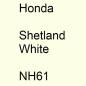 Preview: Honda, Shetland White, NH61.